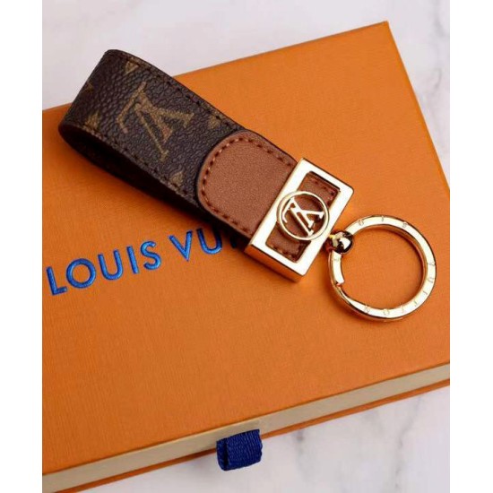 Replica Louis Vuitton Dauphine Dragonne Key Holder M69000 Brown