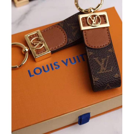 Replica Louis Vuitton Dauphine Dragonne Key Holder M69000 Brown