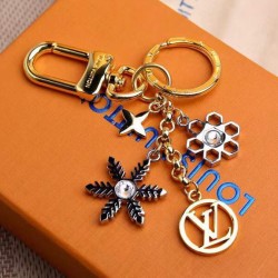Replica Louis Vuitton LV Snowflakes Bag Charm And Key Holder M80240 Golden