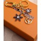 Replica Louis Vuitton LV Snowflakes Bag Charm And Key Holder M80240 Golden