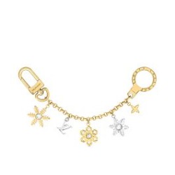 Replica Louis Vuitton LV Snowflakes Chain Bag Charm Golden