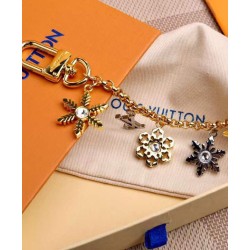 Replica Louis Vuitton LV Snowflakes Chain Bag Charm Golden