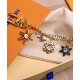 Replica Louis Vuitton LV Snowflakes Chain Bag Charm Golden