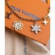 Replica Louis Vuitton LV Snowflakes Chain Bag Charm Golden