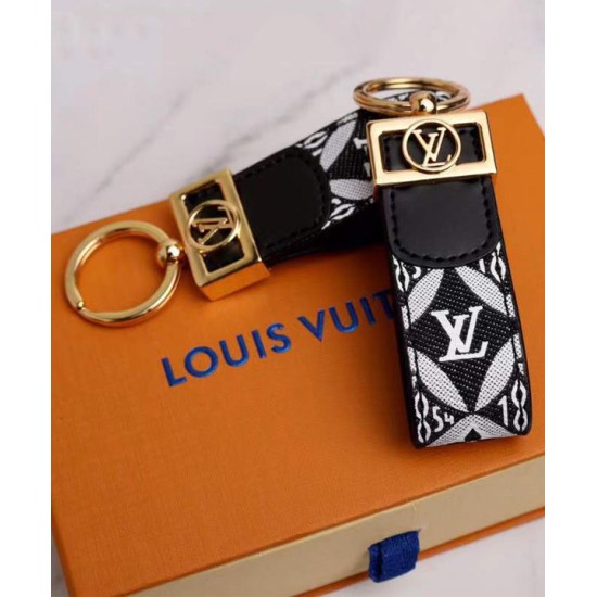 Replica Louis Vuitton Since 1854 Dragonne Dauphine Key Holder Black