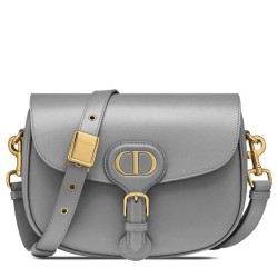 Replica Christian Dior Medium Dior Bobby Bag Gray