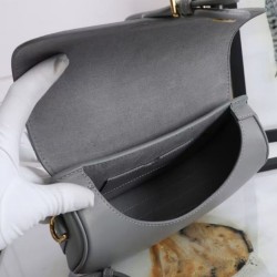 Replica Christian Dior Medium Dior Bobby Bag Gray