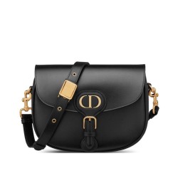 Fake Christian Dior Medium Dior Bobby Bag Black Replica