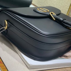 Fake Christian Dior Medium Dior Bobby Bag Black Replica