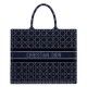 Fake Christian Dior Cannage Embroidered Velvet Dior Book Tote Dark Blue Replica Replica Christian Dior Cannage Embroidered Velvet Dior Book Tote Dark Blue