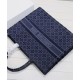 Fake Christian Dior Cannage Embroidered Velvet Dior Book Tote Dark Blue Replica Replica Christian Dior Cannage Embroidered Velvet Dior Book Tote Dark Blue
