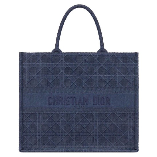 Replica Christian Dior Cannage Embroidery Dior Book Tote Bag Dark Blue Replica Christian Dior Cannage Embroidery Dior Book Tote Bag Dark Blue