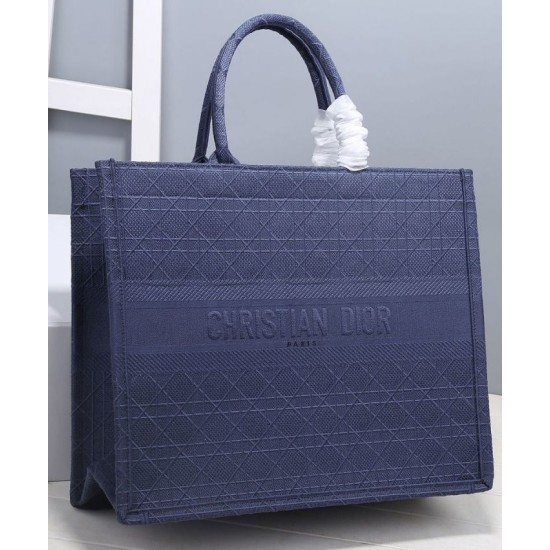 Replica Christian Dior Cannage Embroidery Dior Book Tote Bag Dark Blue Replica Christian Dior Cannage Embroidery Dior Book Tote Bag Dark Blue