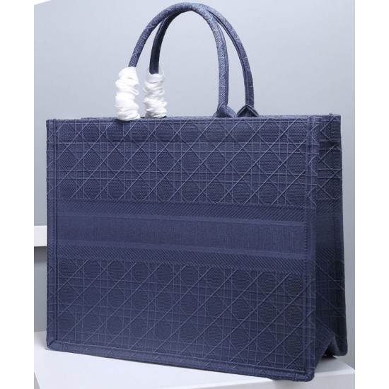 Replica Christian Dior Cannage Embroidery Dior Book Tote Bag Dark Blue Replica Christian Dior Cannage Embroidery Dior Book Tote Bag Dark Blue