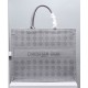Replica Christian Dior Cannage Embroidery Dior Book Tote Bag Gray Replica Christian Dior Cannage Embroidery Dior Book Tote Bag Gray