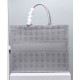 Replica Christian Dior Cannage Embroidery Dior Book Tote Bag Gray Replica Christian Dior Cannage Embroidery Dior Book Tote Bag Gray