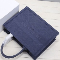 Replica Christian Dior Small Dior Book Tote Bag Dark Blue