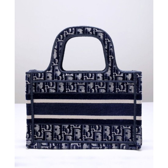 Replica Christian Dior Mini Dior Book Tote Dark Blue Replica Christian Dior Mini Dior Book Tote Dark Blue