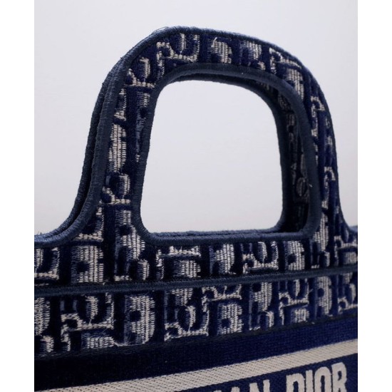 Replica Christian Dior Mini Dior Book Tote Dark Blue Replica Christian Dior Mini Dior Book Tote Dark Blue