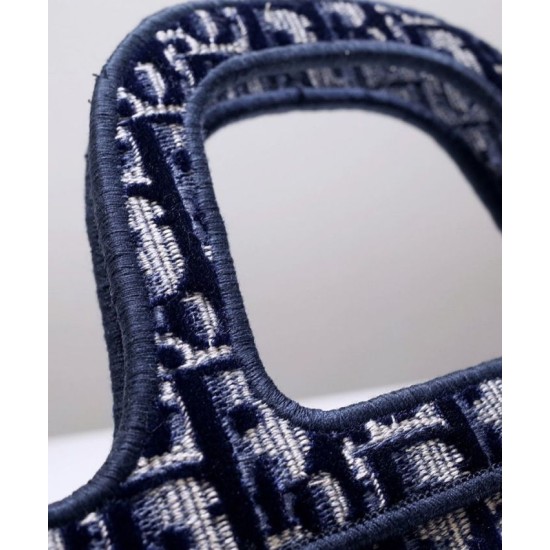 Replica Christian Dior Mini Dior Book Tote Dark Blue Replica Christian Dior Mini Dior Book Tote Dark Blue