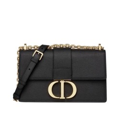 Fake Christian Dior 30 Montaigne Chain Bag Black Replica