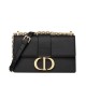 Replica Christian Dior 30 Montaigne Chain Bag Black Fake Christian Dior 30 Montaigne Chain Bag Black Replica