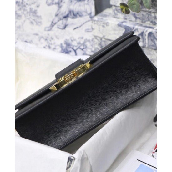 Replica Christian Dior 30 Montaigne Chain Bag Black Fake Christian Dior 30 Montaigne Chain Bag Black Replica