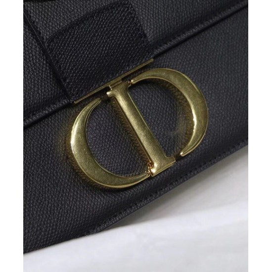 Replica Christian Dior 30 Montaigne Chain Bag Black Fake Christian Dior 30 Montaigne Chain Bag Black Replica