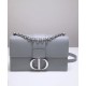 Replica Christian Dior 30 Montaigne Chain Bag Gray Replica Christian Dior 30 Montaigne Chain Bag Gray