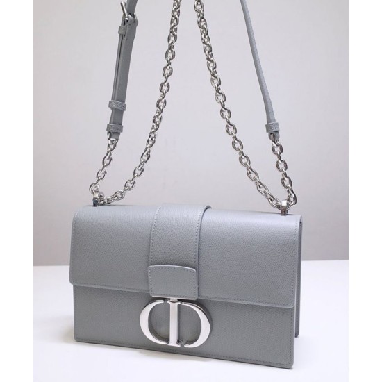 Replica Christian Dior 30 Montaigne Chain Bag Gray Replica Christian Dior 30 Montaigne Chain Bag Gray