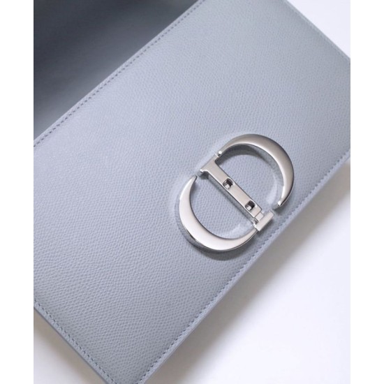 Replica Christian Dior 30 Montaigne Chain Bag Gray Replica Christian Dior 30 Montaigne Chain Bag Gray