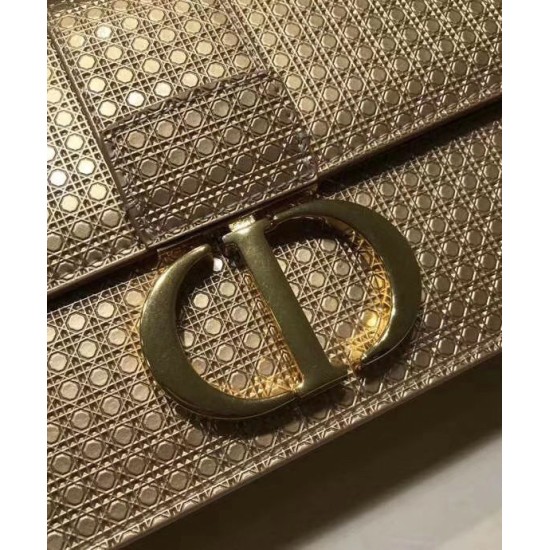 Replica Christian Dior 30 Montaigne Flap Chain Bag Bronze-Coloured Replica Christian Dior 30 Montaigne Flap Chain Bag Bronze-Coloured