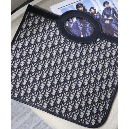 Replica Christian Dior Foldable clutch Dark Blue Fake Christian Dior Foldable clutch Dark Blue Replica