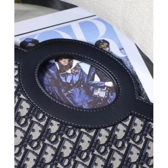 Replica Christian Dior Foldable clutch Dark Blue Fake Christian Dior Foldable clutch Dark Blue Replica