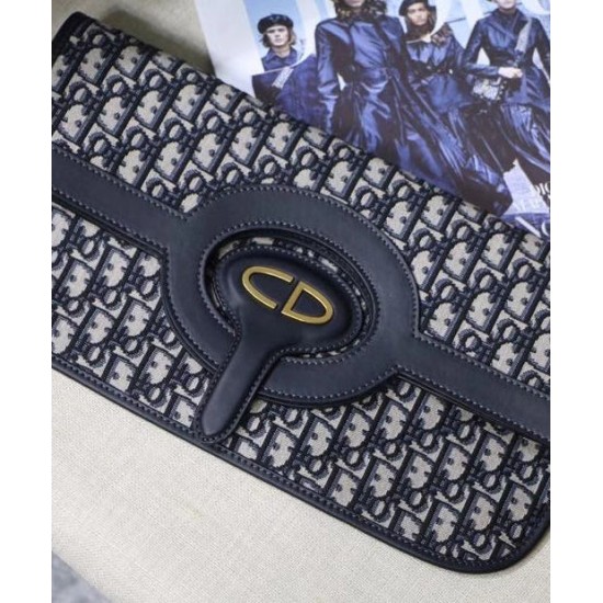 Replica Christian Dior Foldable clutch Dark Blue Fake Christian Dior Foldable clutch Dark Blue Replica