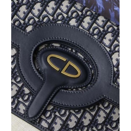 Replica Christian Dior Foldable clutch Dark Blue Fake Christian Dior Foldable clutch Dark Blue Replica