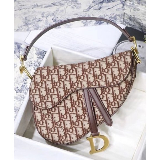 Replica Christian Dior Saddle Bag Coffee Fake Christian Dior Saddle Bag Coffee Replica