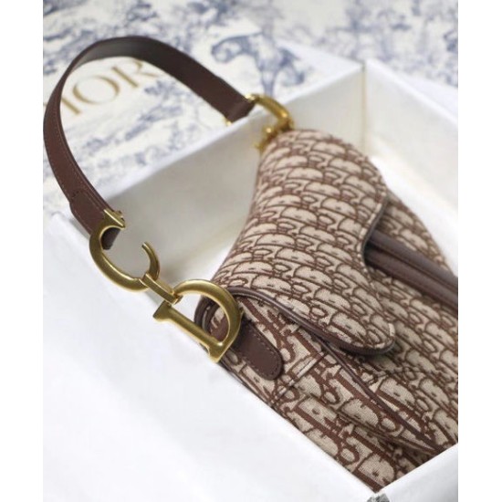 Replica Christian Dior Saddle Bag Coffee Fake Christian Dior Saddle Bag Coffee Replica