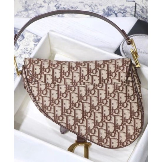 Replica Christian Dior Saddle Bag Coffee Fake Christian Dior Saddle Bag Coffee Replica