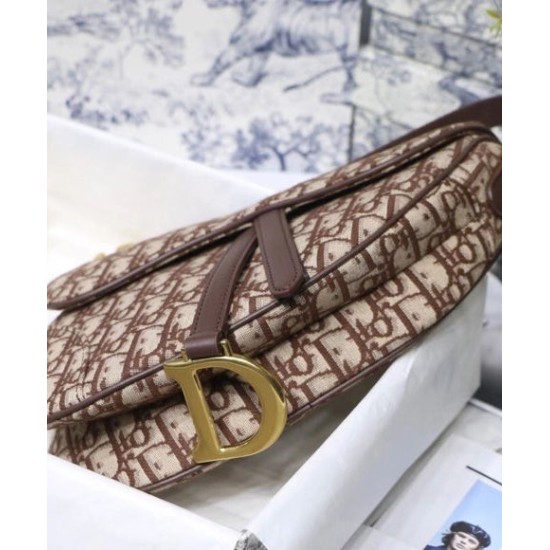 Replica Christian Dior Saddle Bag Coffee Fake Christian Dior Saddle Bag Coffee Replica