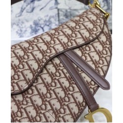 Replica Christian Dior Saddle Bag Coffee Fake Christian Dior Saddle Bag Coffee Replica
