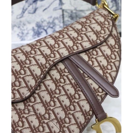 Replica Christian Dior Saddle Bag Coffee Fake Christian Dior Saddle Bag Coffee Replica