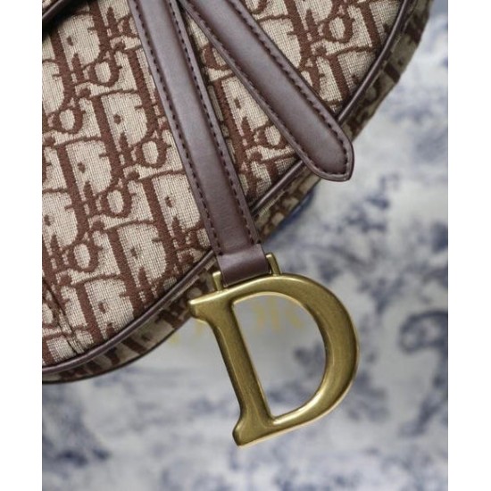 Replica Christian Dior Saddle Bag Coffee Fake Christian Dior Saddle Bag Coffee Replica