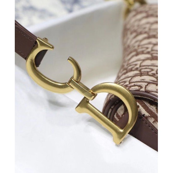 Replica Christian Dior Saddle Bag Coffee Fake Christian Dior Saddle Bag Coffee Replica