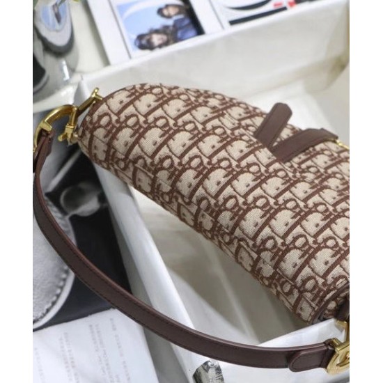 Replica Christian Dior Saddle Bag Coffee Fake Christian Dior Saddle Bag Coffee Replica
