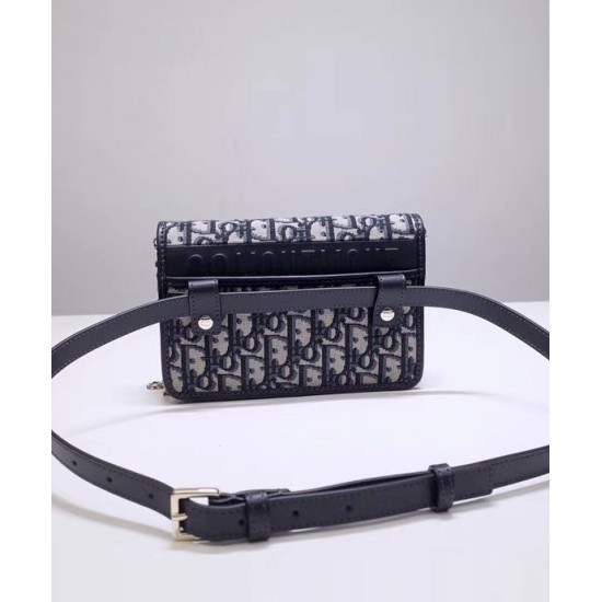 Replica Christian Dior 30 Montaigne 2-In-1 Pouch Dark Blue Replica Christian Dior 30 Montaigne 2-In-1 Pouch Dark Blue