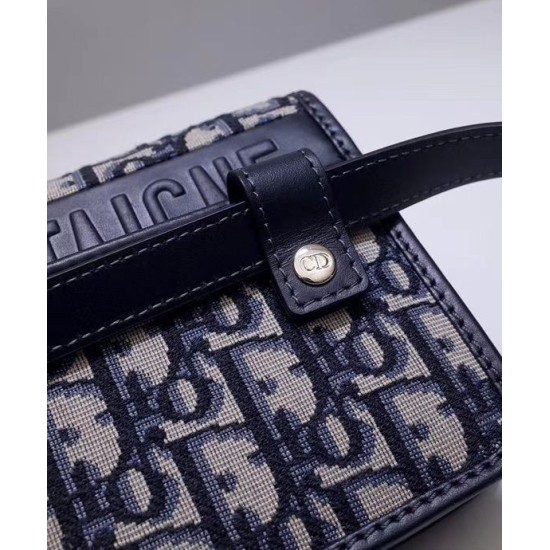 Replica Christian Dior 30 Montaigne 2-In-1 Pouch Dark Blue Replica Christian Dior 30 Montaigne 2-In-1 Pouch Dark Blue