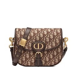 Fake Christian Dior Medium Dior Bobby Bag Coffee Replica
