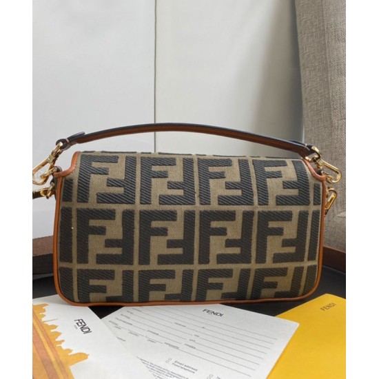 Fake Baguette Bag 8BR600 Coffee Replica Fake Baguette Bag 8BR600 Coffee Replica