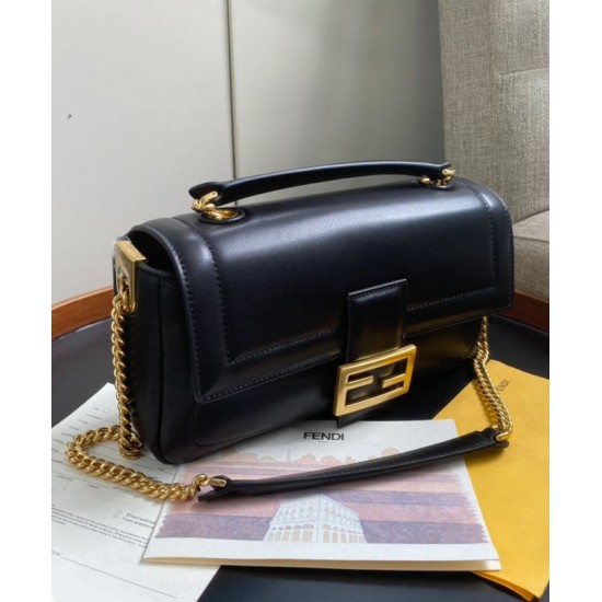 Fake Baguette Chain 8BR7835 Bag Black Replica Replica Baguette Chain 8BR7835 Bag Black